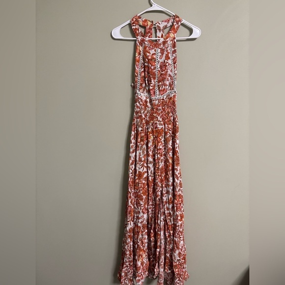 Abel The Label Dresses & Skirts - Anthropologie Abel the Label Maxi Dress Tie Back High Neck Size Small 4-6 Floral